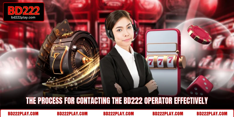 The process for contacting the BD222 operator effectively